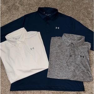 Mens Longsleve Under Armour Golf Polos
